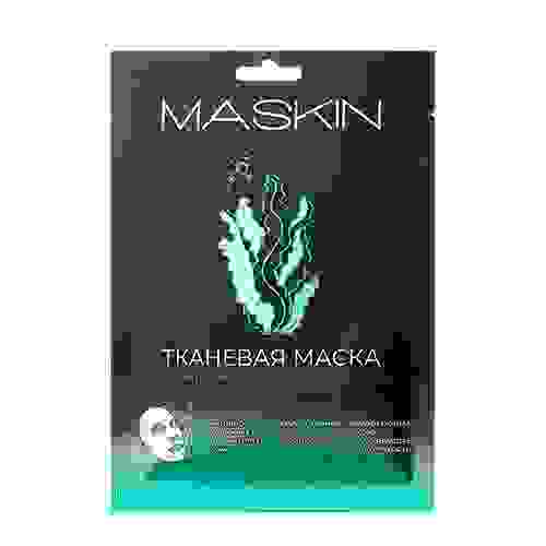 MASKIN Тканевая маска с экстрактом морских водорослей и бадягой, саше