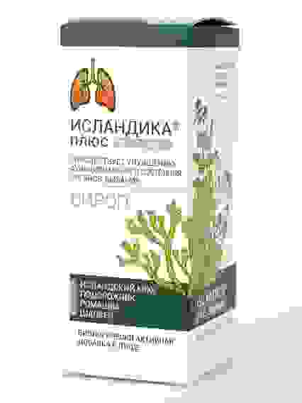 Исландика Плюс Сироп исландский мох БЕЗ Сахара Свободное дыхание, 140мл. БАД