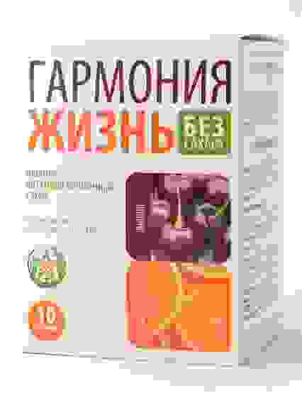 Напиток Гармония Жизни без сахара Вишня витаминизированный с Биофеном, 10пак.