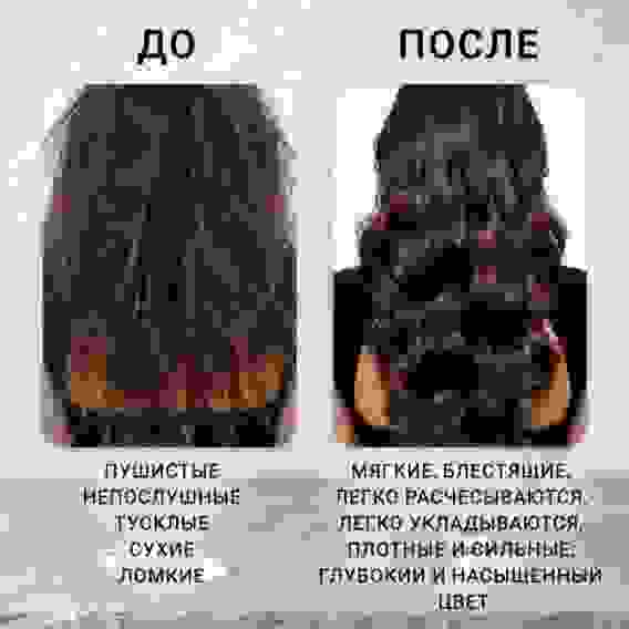 Нега Люкс Маска для непослушных и окрашенных волос кератиновое восстановление, 200мл