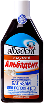 АЛЬБАДЕНТ Бальзам с МУМИЁ профилактика заболеваний пародонта, 400мл
