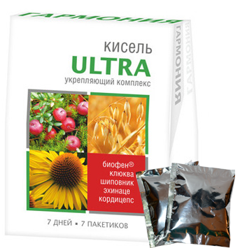 Кисель Гармония Ультра с Биофеном и эхинацеей укрепляющий, 7пак.